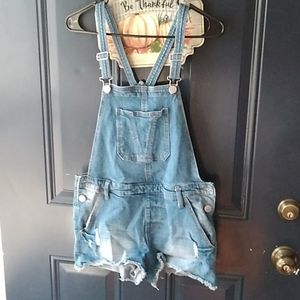 Womans size MEDIUM overall shorts